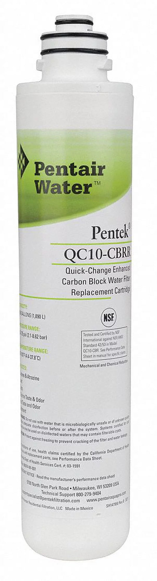 155785-75 Quick Filter,0.5 Connect Pentair/Pentek gpm micron,0.5