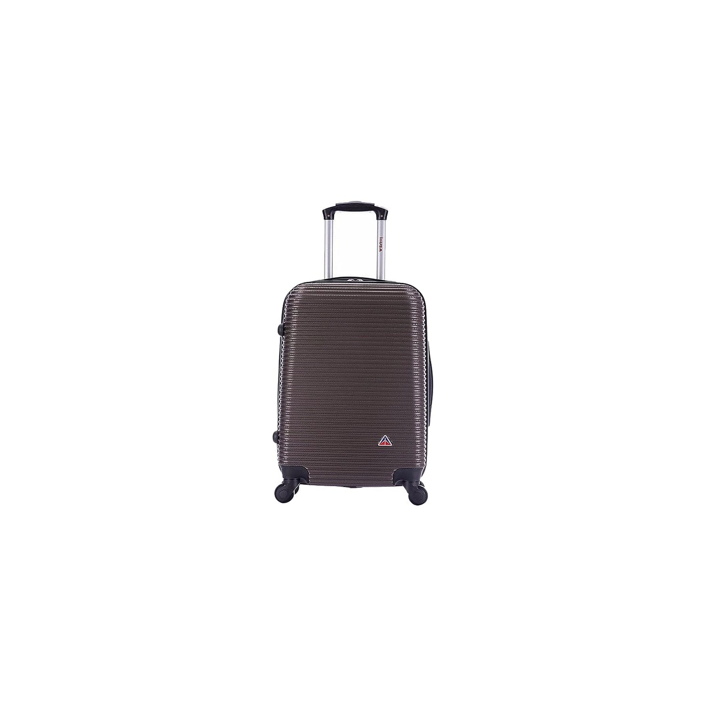 (IUROY00S-BRO) Carry-On Brown Luggage Plastic Royal PC/ABS InUSA