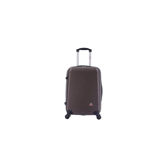 (IUROY00S-BRO) Carry-On Brown Luggage Plastic Royal PC/ABS InUSA