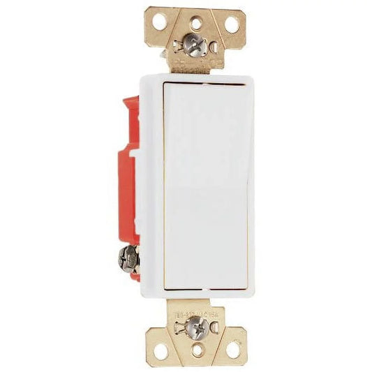 & Decorator White, Switch, Legrand Side Back 20A, 3-Way 2623WCC6 120/277V, Wire Each