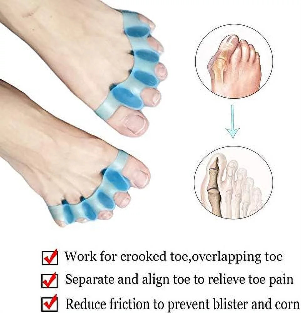 - Toe Alignment Spacer Toe Women & Yoga, Separators Relief, for Bunion for Gel Men and and 4Pcs Dancing Toe Walking Stretcher