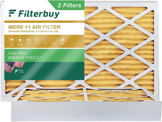 11 10x18x4 Filters Pleated (2-Pack) Air AC HVAC Filterbuy Furnace MERV