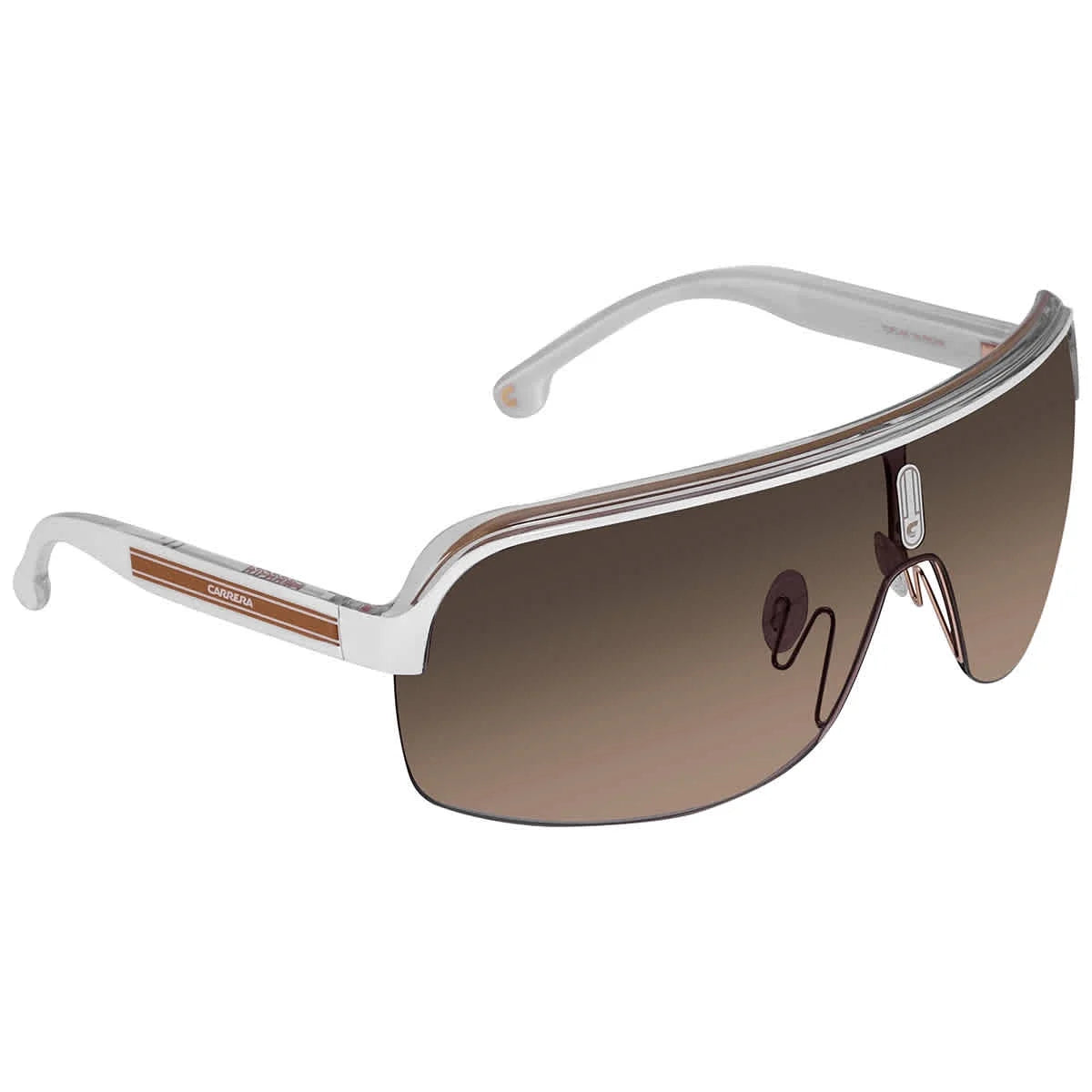 0P9U/HA Sunglasses 1N TOPCAR Brown Carrera Shield 99 Unisex Gradient