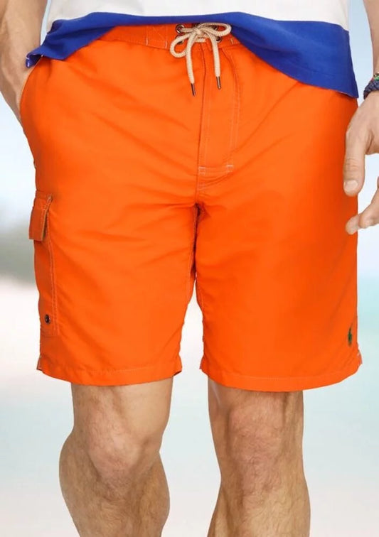 $75 Fit Classic S Polo Orange, Kailua Ralph Men's Swim Trunks, Lauren