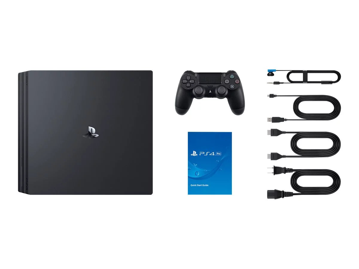 (Refurbished) Gaming 4 - Restored 1TB Console - PlayStation Pro Sony Black Pad Wireless Game