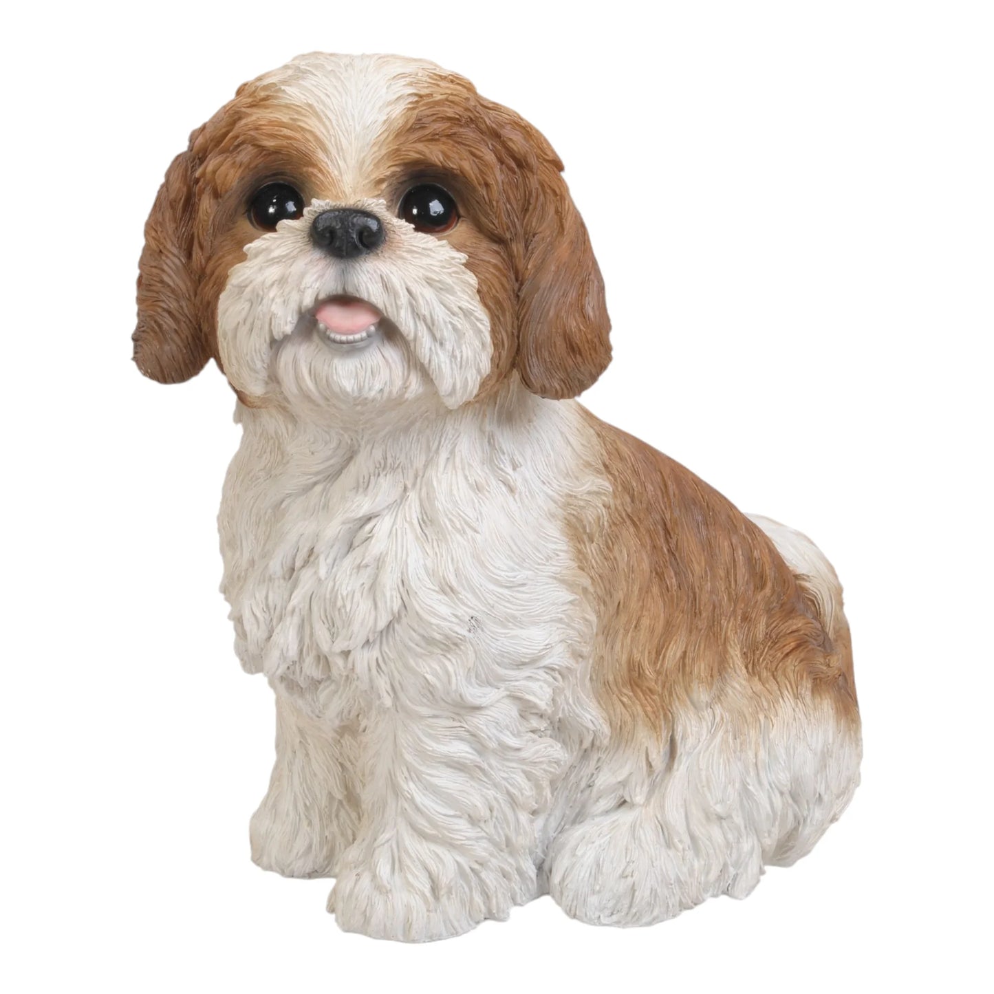 11" Hi-Line Outdoor Gifts Shih Garden Tzu Statue Sitting Puppy