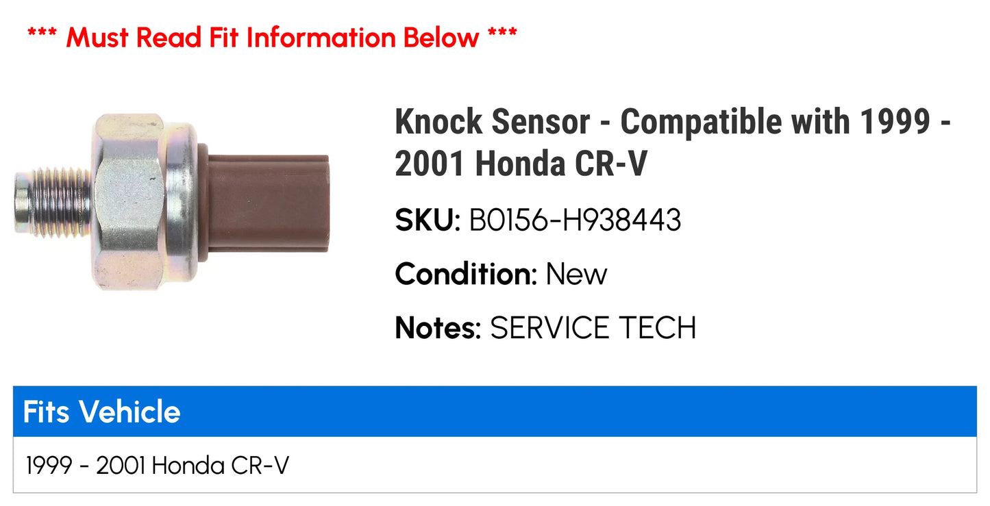 - 1999 Compatible Knock 2000 with Sensor Honda 2001 CR-V -