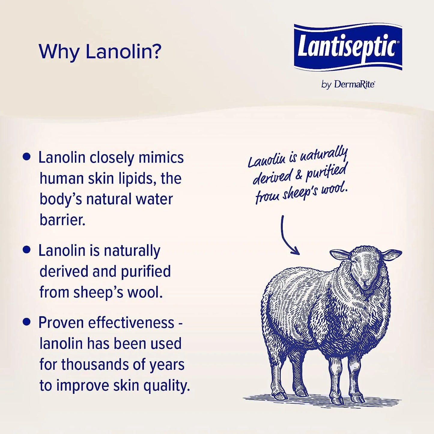 1 Ct LS0710 Lanolin Cream oz. Skin Scent Lantiseptic Jar Protectant 14