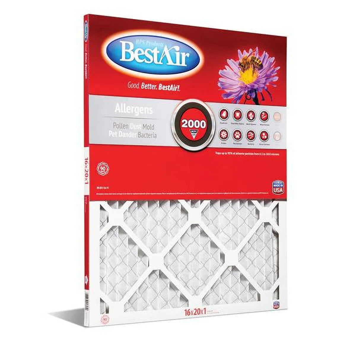 16"x20"x1" 11 BestAir AC Filters MERV Furnace