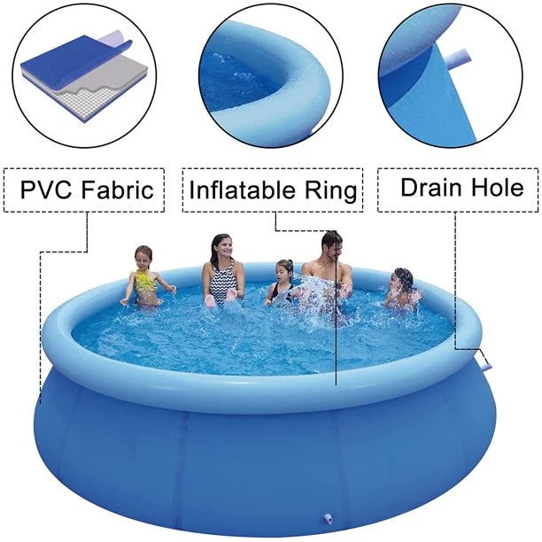 12ft Above Swimming X 30in Inflatable Pump Ground Included Pool