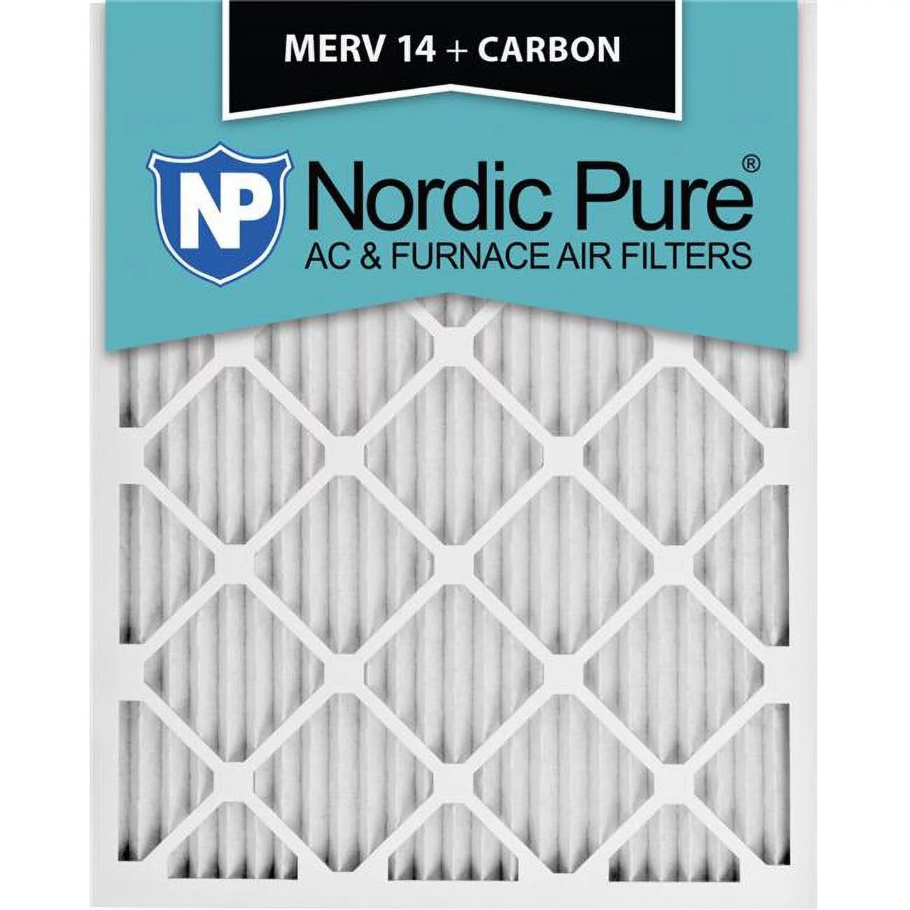 14 - Nordic Carbon 6 Pack Pure 14x22x1ExactCustomM14-C-6 of 14 Plus x Exact 1 22 Filters&#44; Furnace x AC in. MERV