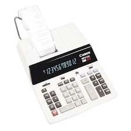 2-Color- White Calculator- Canon 9-.13in.x11-.33in.x2-.63in.- 12-Digit CNMMP21DX