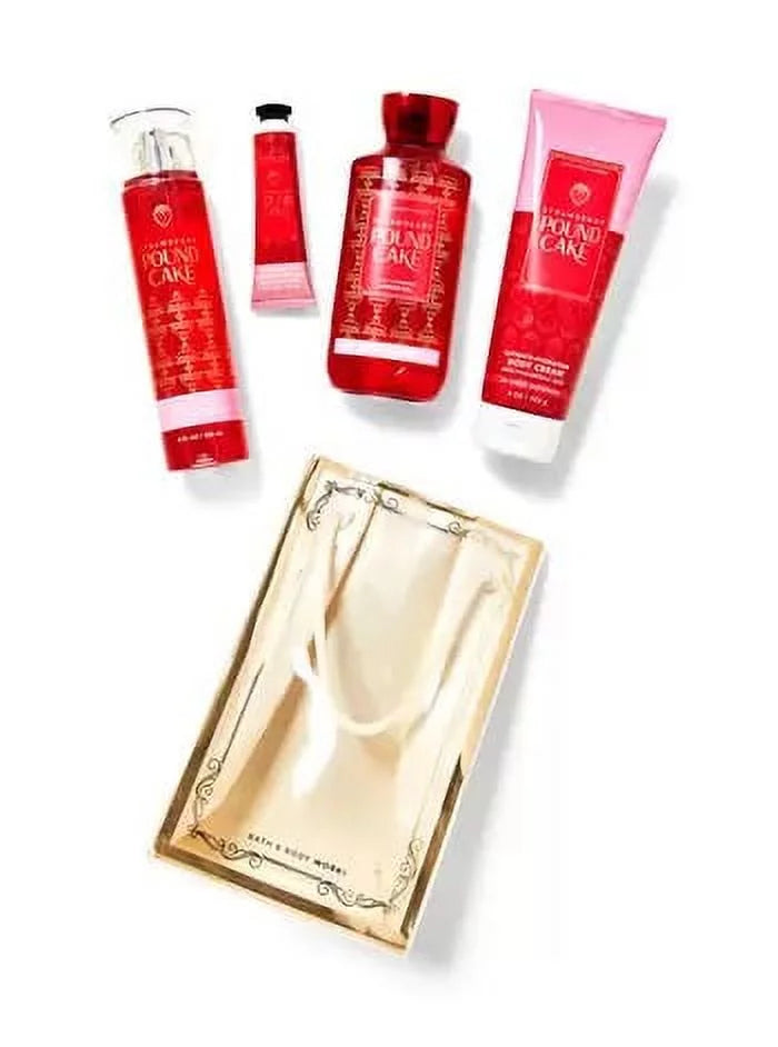 - STRAWBERRY - & Hand Works Bag Mist Body Size Fragrance CAKE Cream Gel Gift Bath - - Shower Cream Full - Body POUND