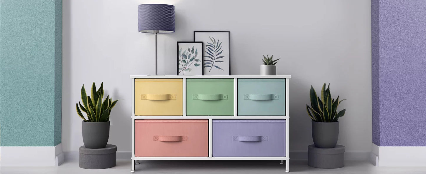 - Cube Pastel Storage Dresser