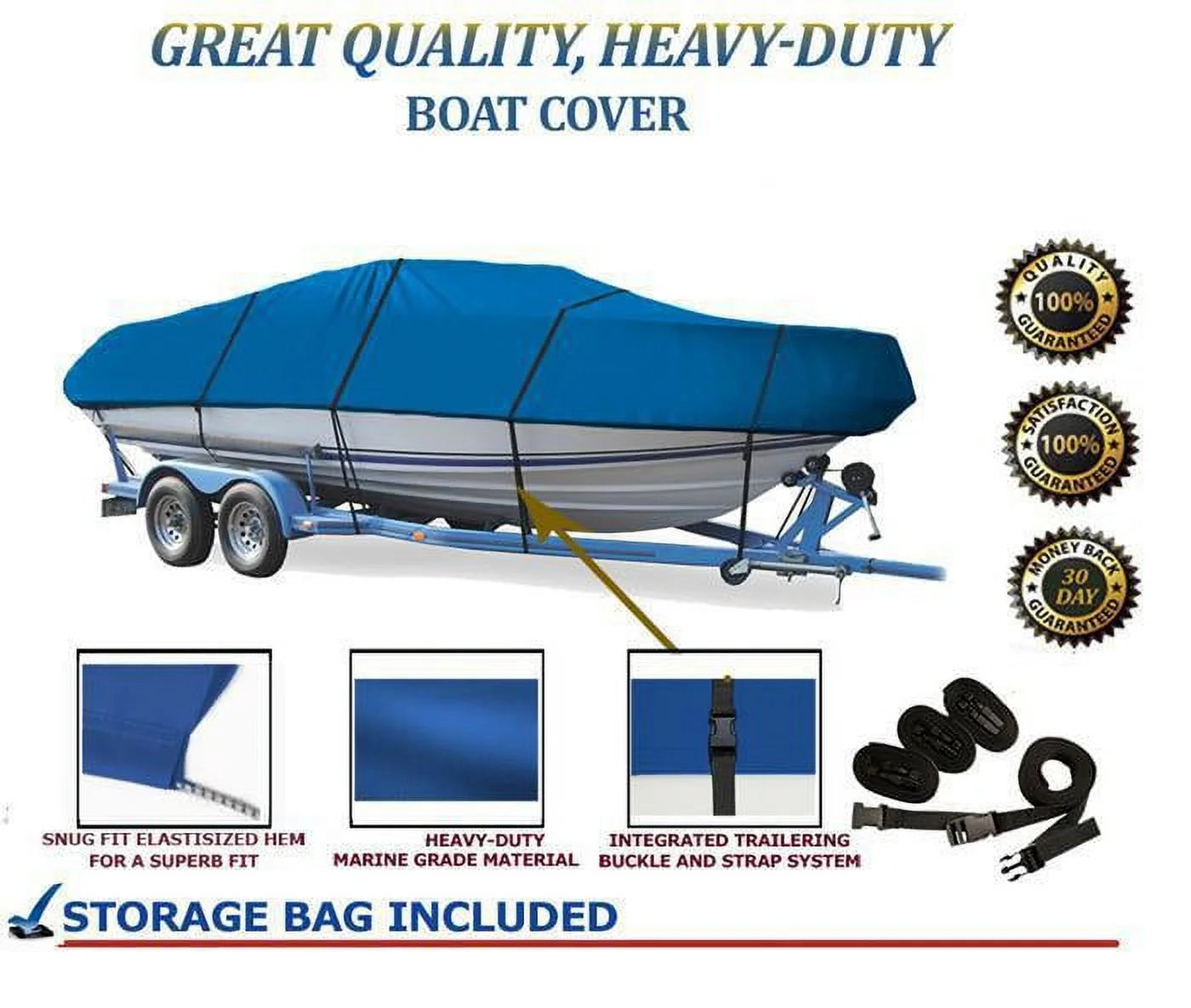 1988 I/O GRAND Compatible GREAT BOAT QUALITY ARCH BLUE, NO SPORT 190 for TRAILEARABLE 1989 DYNASTY COVER