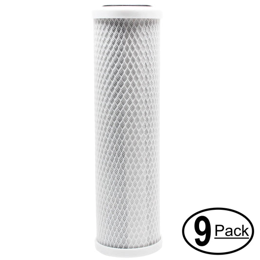 10 Series Filter Osmosis - for Brand Pure Replacement System AAA inch Stage Reverse AAA-365 for Filter AMI Activated Denali - Home 9-Pack Universal 5 AMI Carbon Block