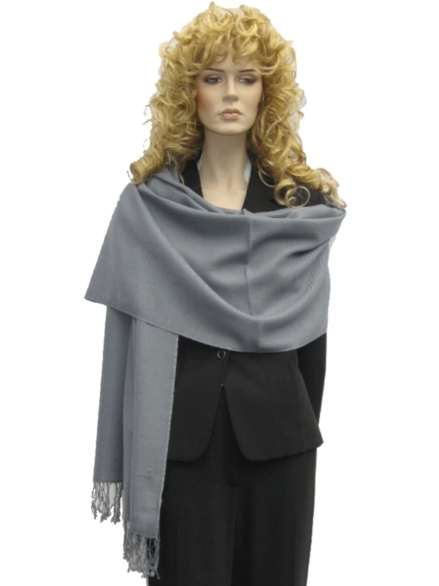 (Slate Shawl/Cashmere Grey Scarf/Wool/Silk Regular Shawl/Shawls/Scarf/Scarves/Wrap/Stole/Muffler/Cape/Ruana/Blanket/Throw/Pashmina Shawl)