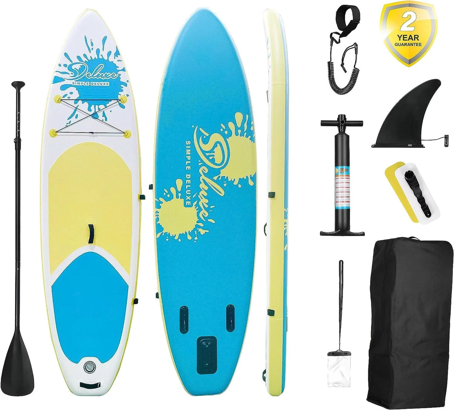 - - Stand and paddle Deluxe 27.55 balance Discover board ultimate kit on Paddle Up water! Inflatable Pink stability - 1 the Board