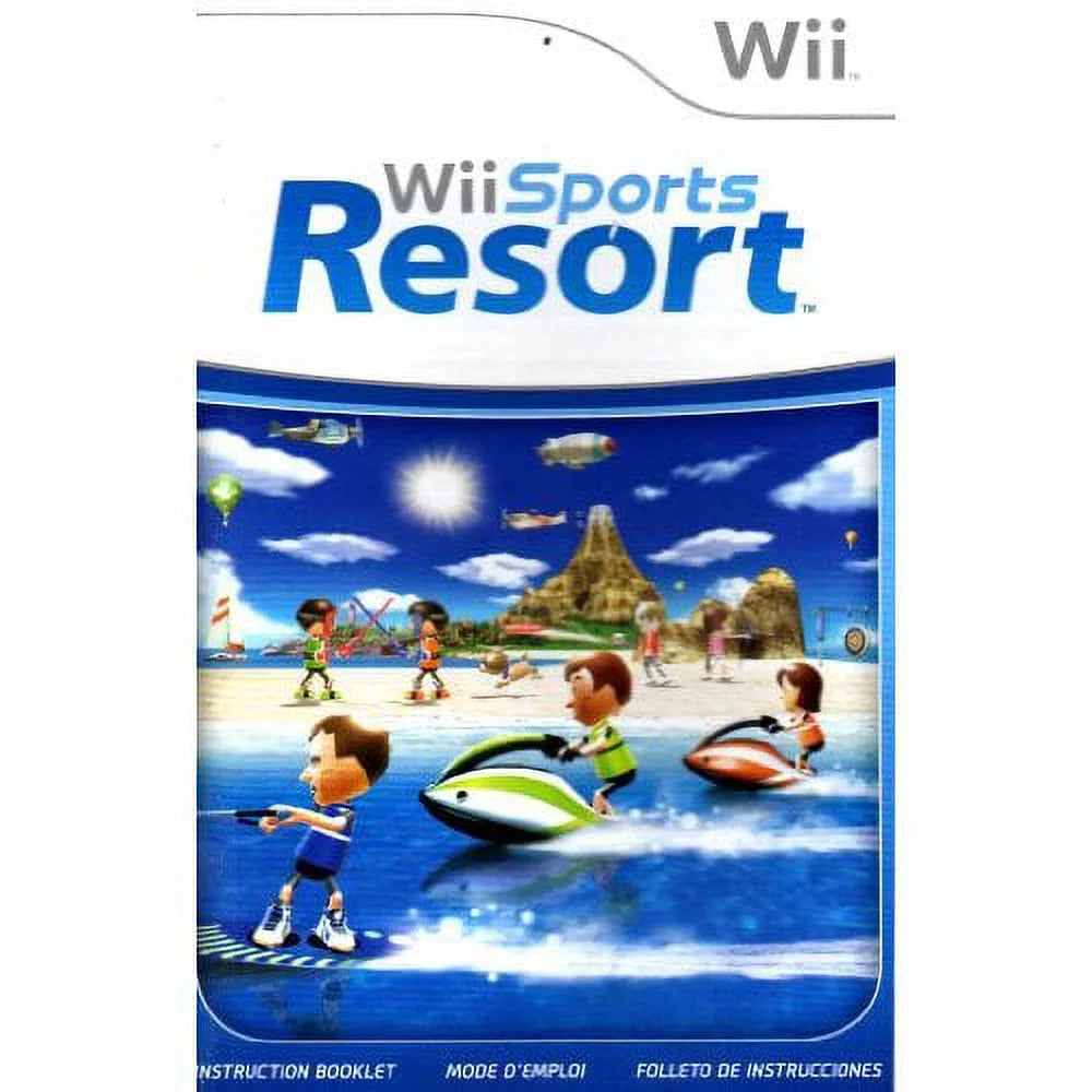 (Refurbished) Nintendo White Restored Home Wii Resort Wii With Console Bundle Game