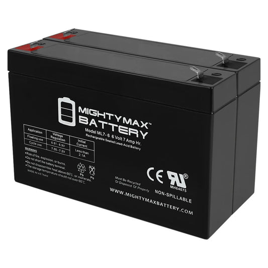 - 12v Motos for Go-Kart Mini MM-GB81A 7Ah F1 2 6V Battery Pack SLA