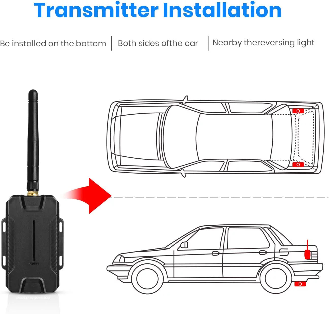 , Vision Look Mirror Wireless Car/Trucks Monitor AUTO-VOX Kit Upgrade Up Backup View OEM Back for Camera Camera Rear Night with Camera T1400 Waterproof Super