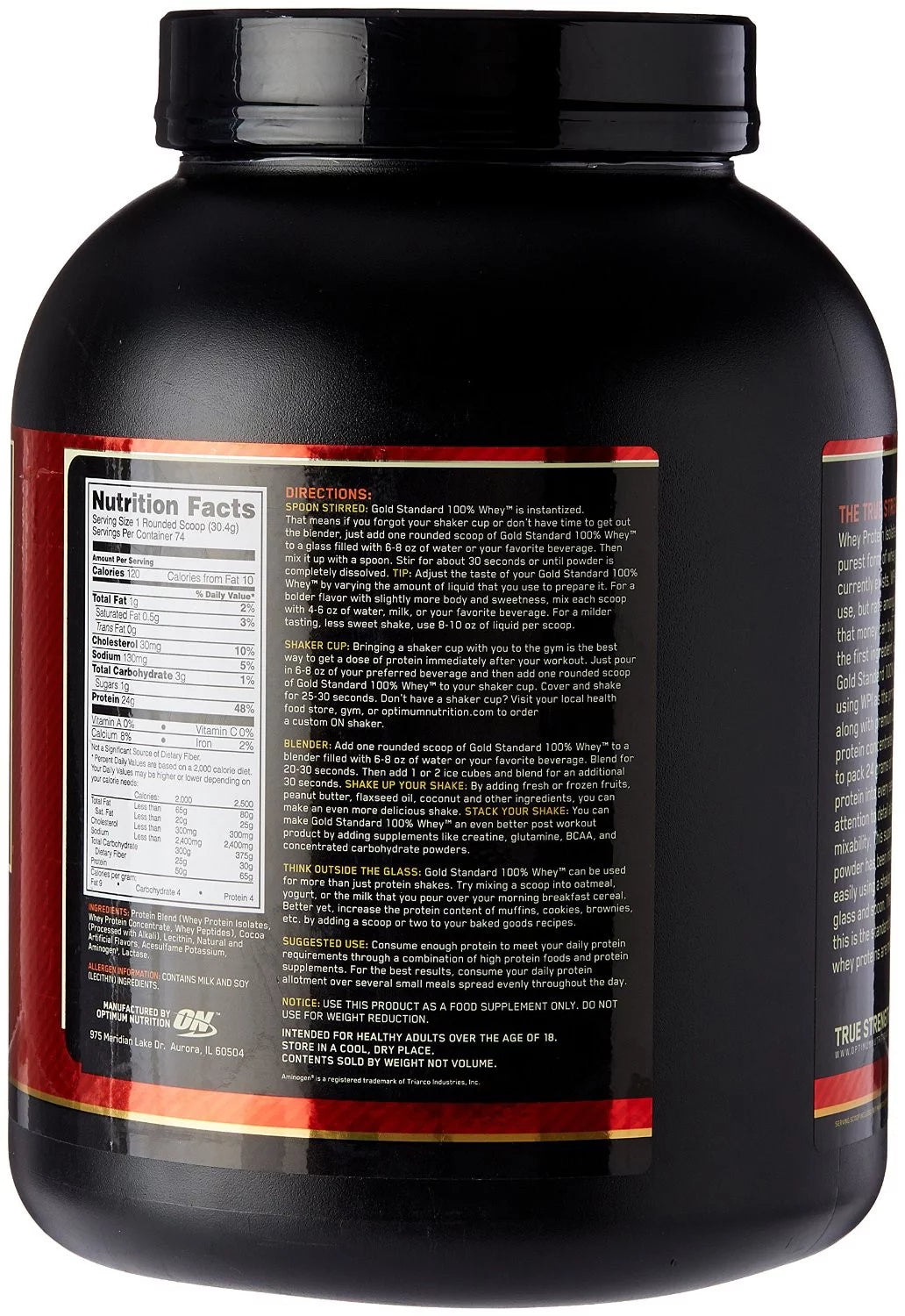 100% LB) GOLD Protein STANDARD Powder WHEY Chocolate Double (5 OPTIMUM NUTRITION Isolates 5lbs-