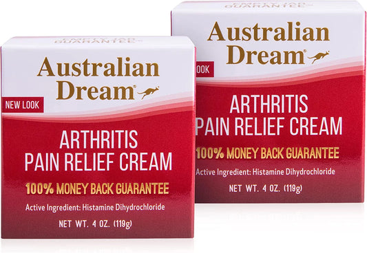 2) of Pain Cream, 4 oz Relief Australian Arthritis (Pack Dream