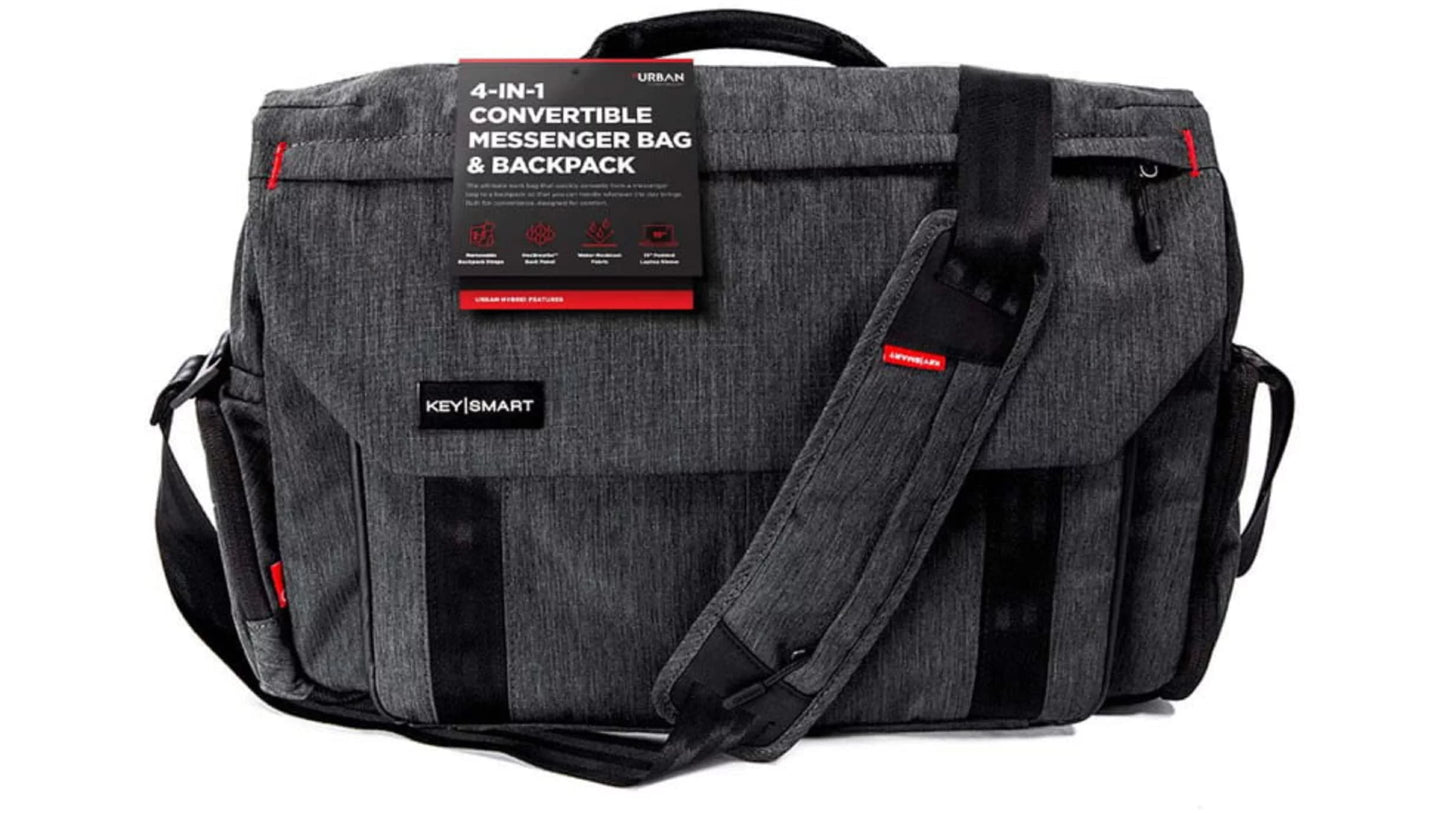 (Messenger/Briefcase/Backpack) MacBook Black 15" Union Apple Pro, Urban for Case KeySmart Notebook, Hybrid Carrying 16" to