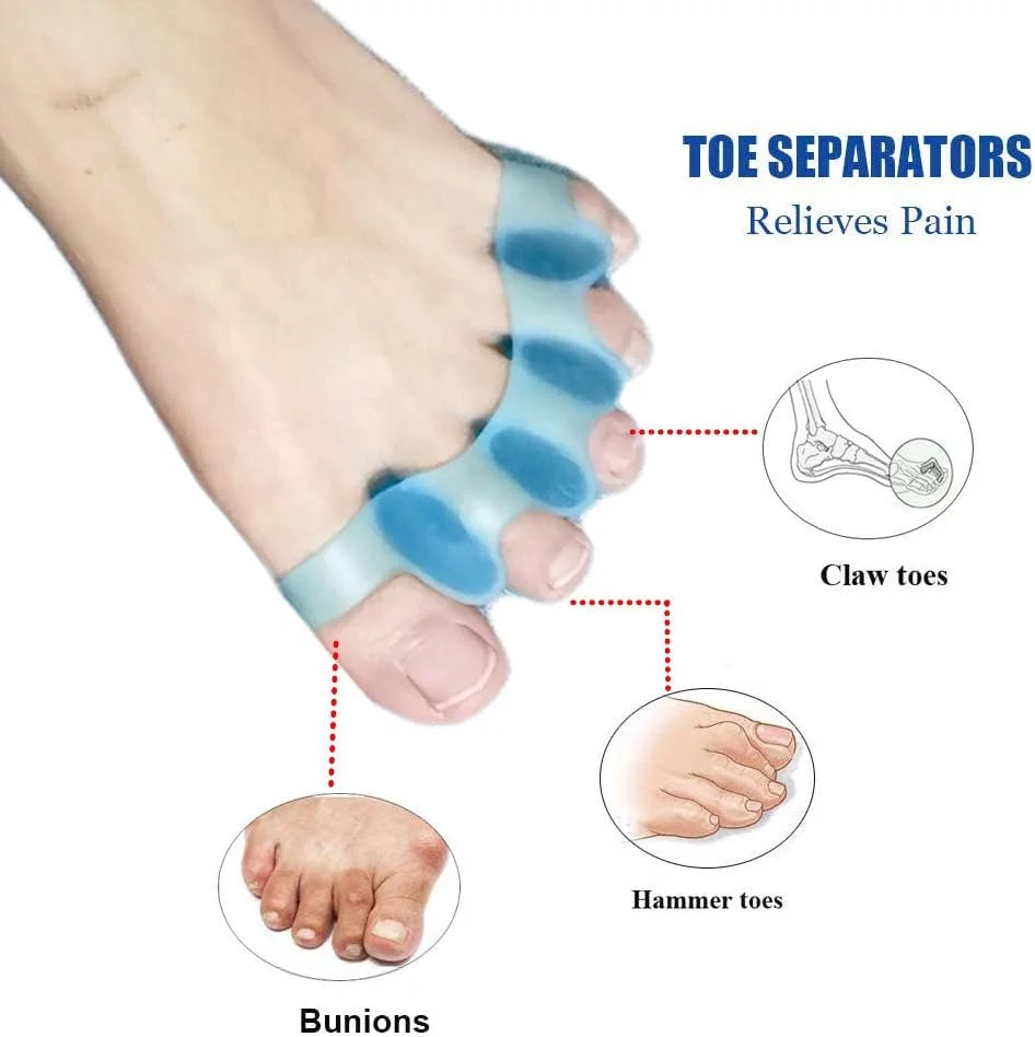 - Toe Alignment Spacer Toe Women & Yoga, Separators Relief, for Bunion for Gel Men and and 4Pcs Dancing Toe Walking Stretcher