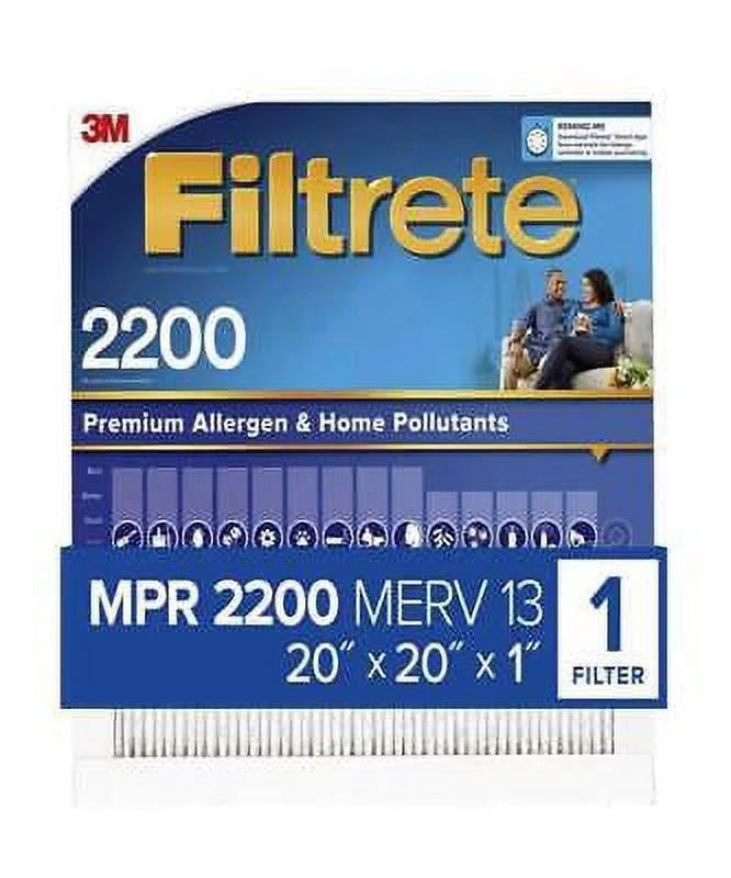 1 20 in. D x H x Filter (Pack Company in. 3M 6) in. Pleated W Filtrete 3m 20 Air of