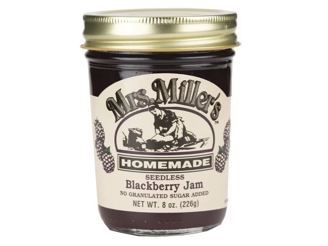 (Price/Case)Mrs. 571504 No Sugar Seedless Miller's Blackberry Jam 12/8oz,