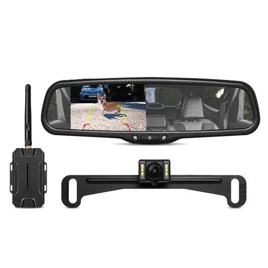 , Vision Look Mirror Wireless Car/Trucks Monitor AUTO-VOX Kit Upgrade Up Backup View OEM Back for Camera Camera Rear Night with Camera T1400 Waterproof Super