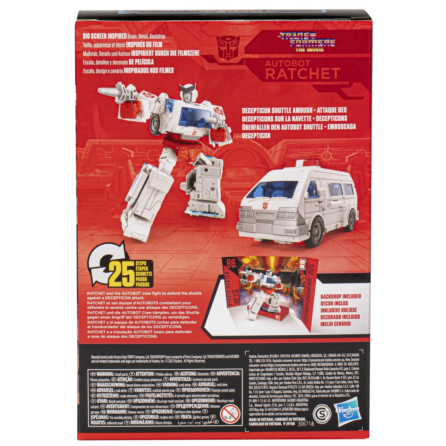 (6.5”) The Ratchet The Action Movie Transformers Autobot Voyager Transformers: 86-23 Studio Figure Series