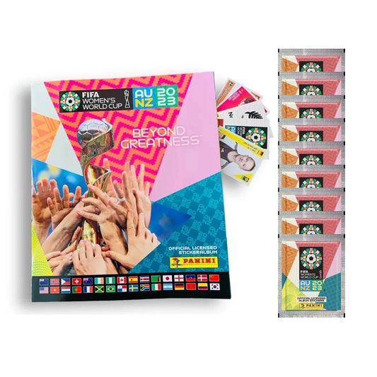 (Album World Stickers 51 - 2023 Cup Pack Mega Women's FIFA Stickers) Starter + Panini