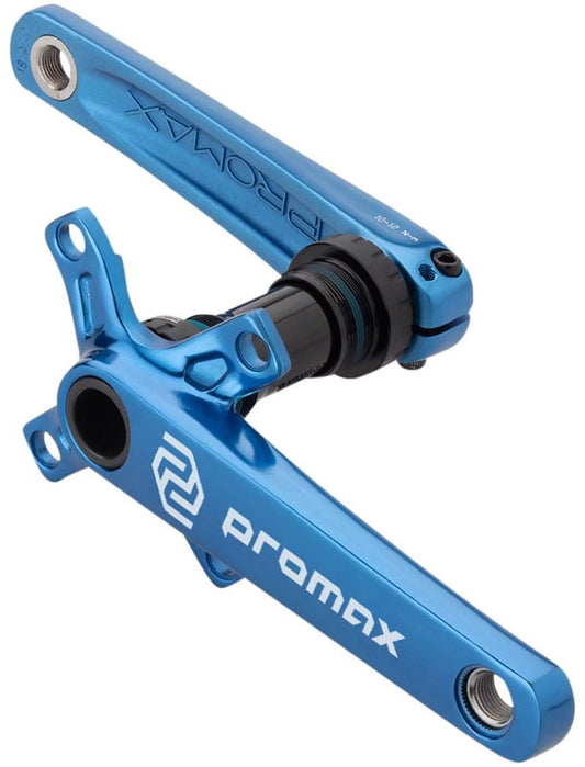 - Crankset 68mm Blue 2-Piece, CF-2 English Included, Promax BB Spindle, 170mm, 24mm