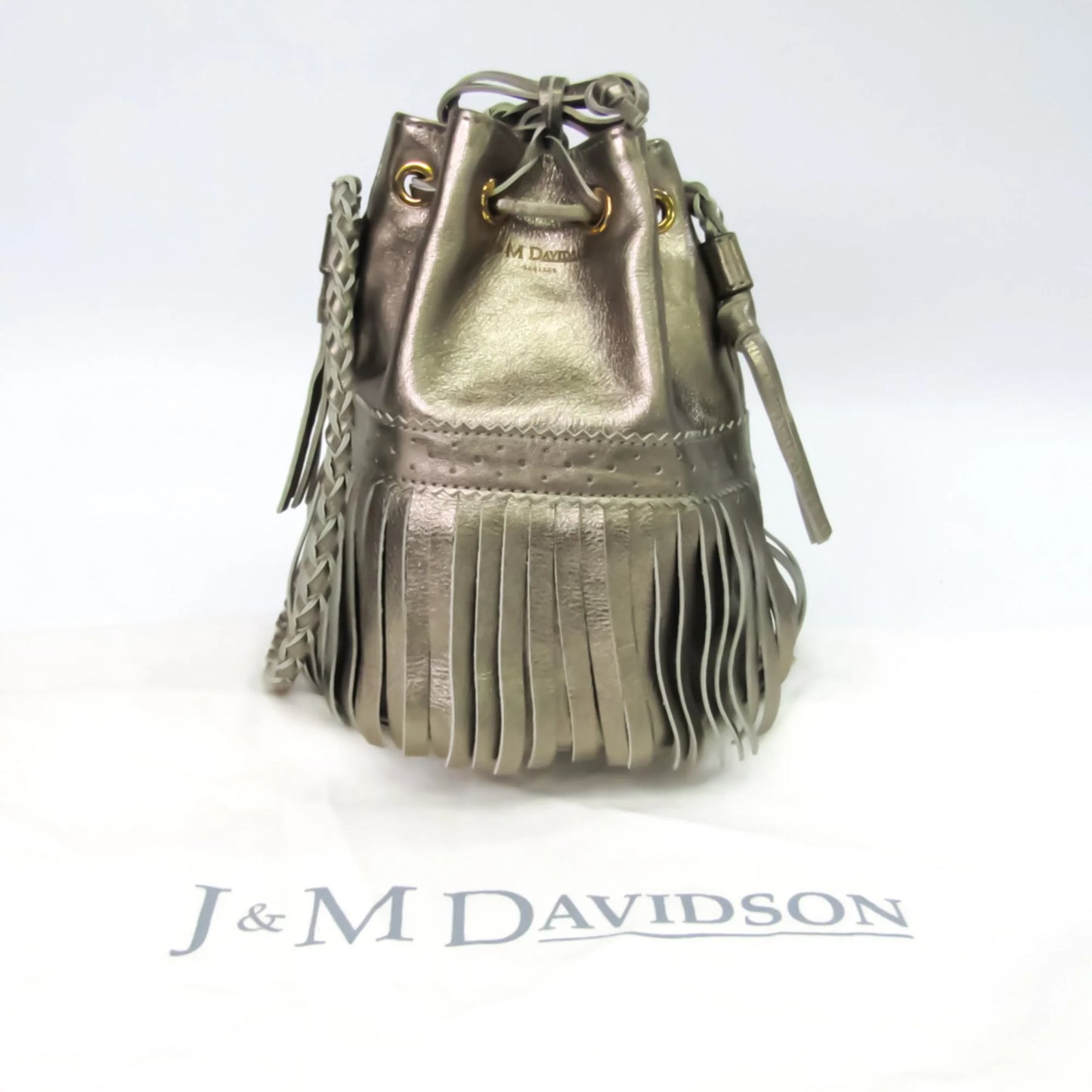 (Good) Gold Leather Handbag,Shoulder Women's Davidson Pre-Owned S Carnival Bag J&M