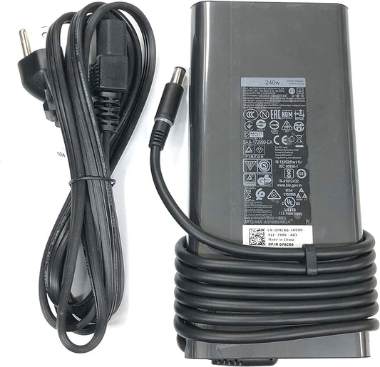 19.5V Alienware Cord 7.4 * 12.3A Charger Power with for AC Dell 5.0mm M17 240W Adapter