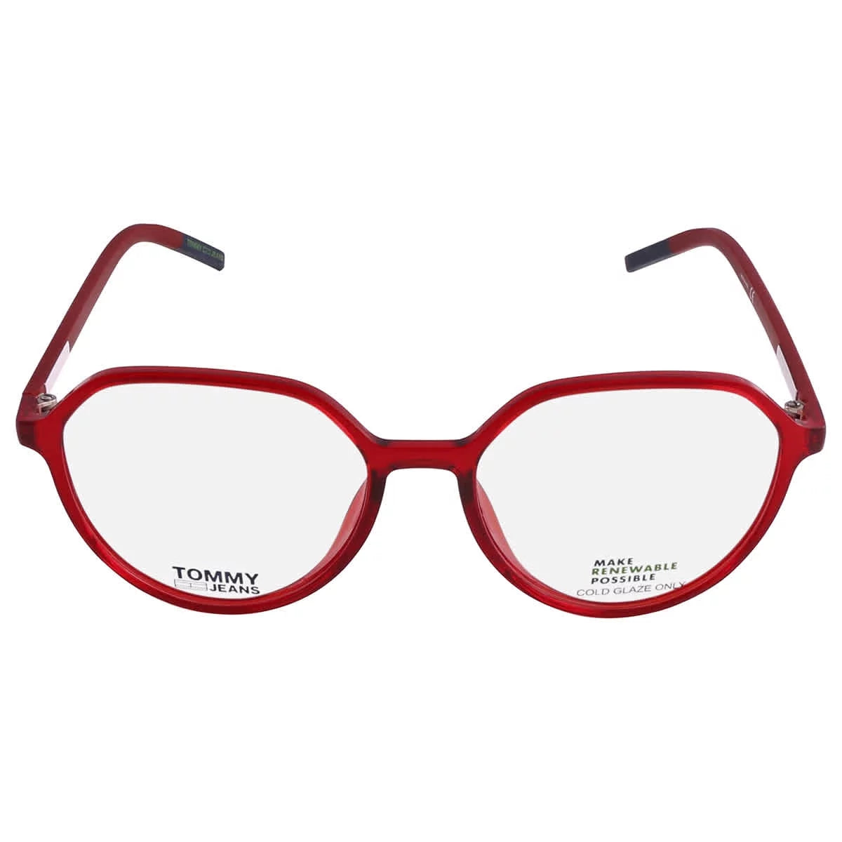 00 Eyeglasses Women's Hilfiger Frame Red Tommy Oval 0C9A 0011 TJ