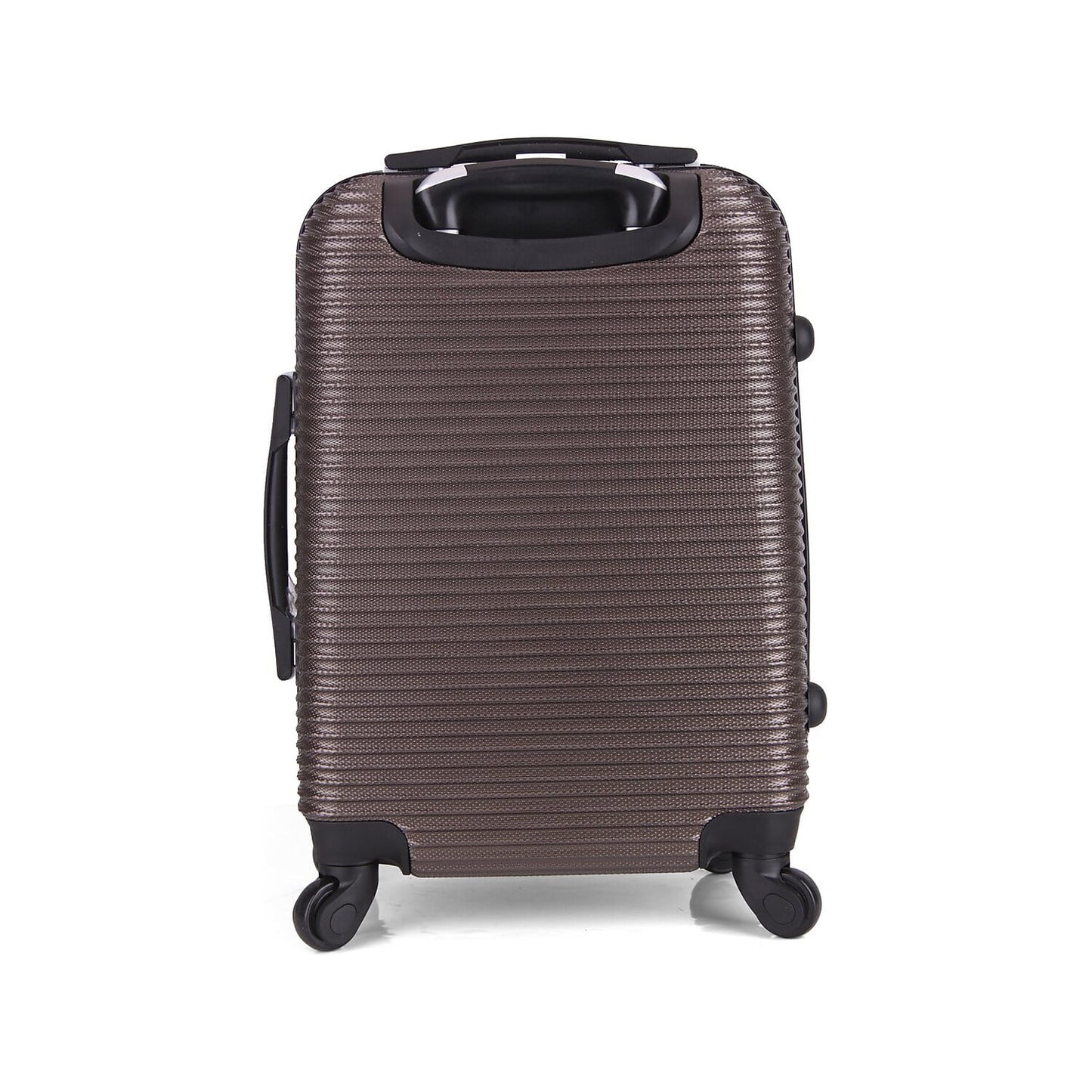 (IUROY00S-BRO) Carry-On Brown Luggage Plastic Royal PC/ABS InUSA