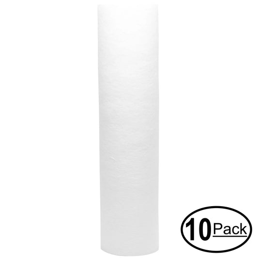 123Filter for Cartridge Denali Replacement 5-Micron iSpring Brand 5-Stage Filter - 75GPD 10-Pack SYSTEM 10-inch REVERSE Polypropylene Sediment OSMOSIS for iSpring Universal Pure RCC7 -