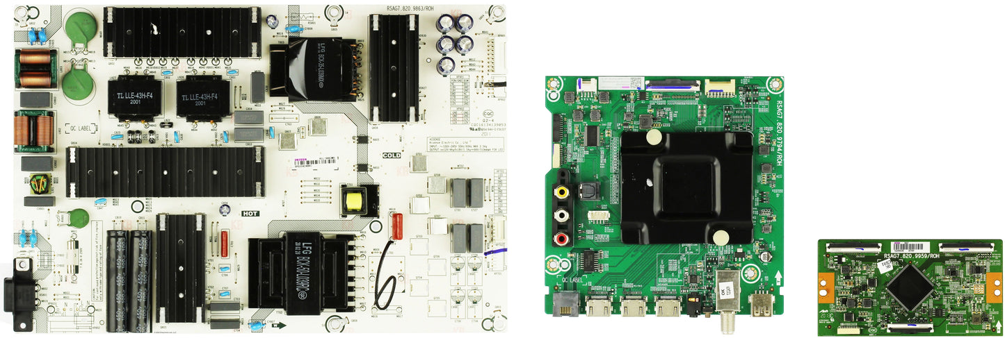 (Serial Complete Repair Kit Hisense LED Number 75R6E3 Parts G20216Q) TV