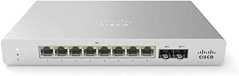 (Refurbished) Enterprise Meraki Switch GigE Managed 1G – Restored Plus Cisco 67W PoE Cloud L2 MS120-8LP MS120-8LP Security 8X