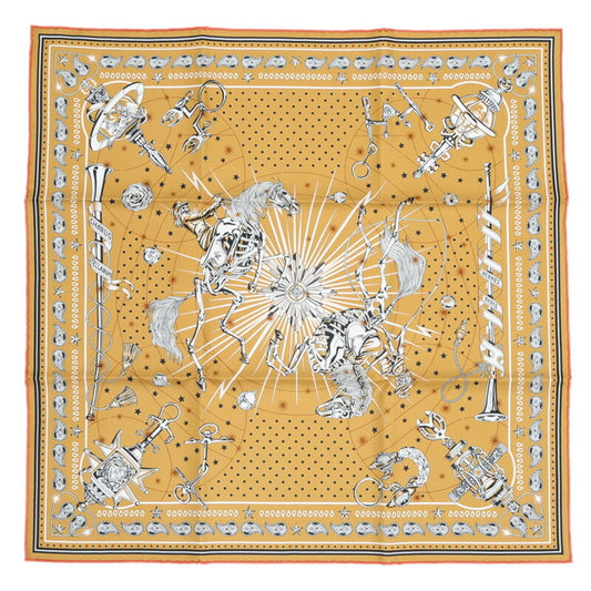 (Like CHORUS Bandana Pre-Owned Silk Carre STELLARUM 100% 55 Hermes New)