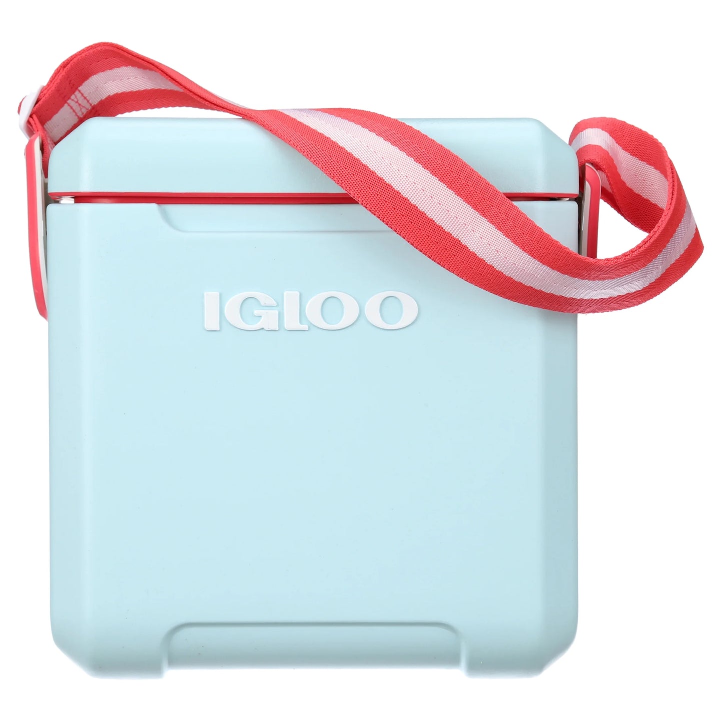 11 Blue Hard and Igloo Qt Cooler, Tag-a-Long Aqua Red Sided