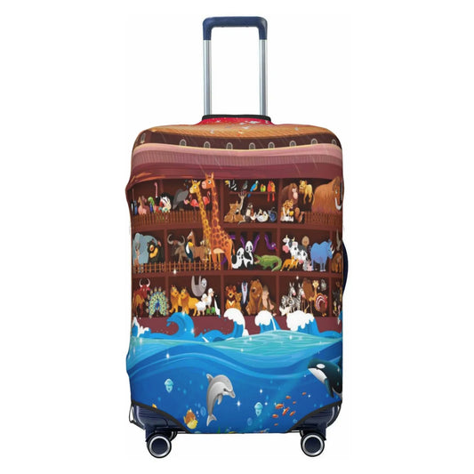 18-32 - Washable Luggage Print Cover Fashion Junzan Fits Animals Luggage Ark2 Protector Noah'S On Suitcase Inch