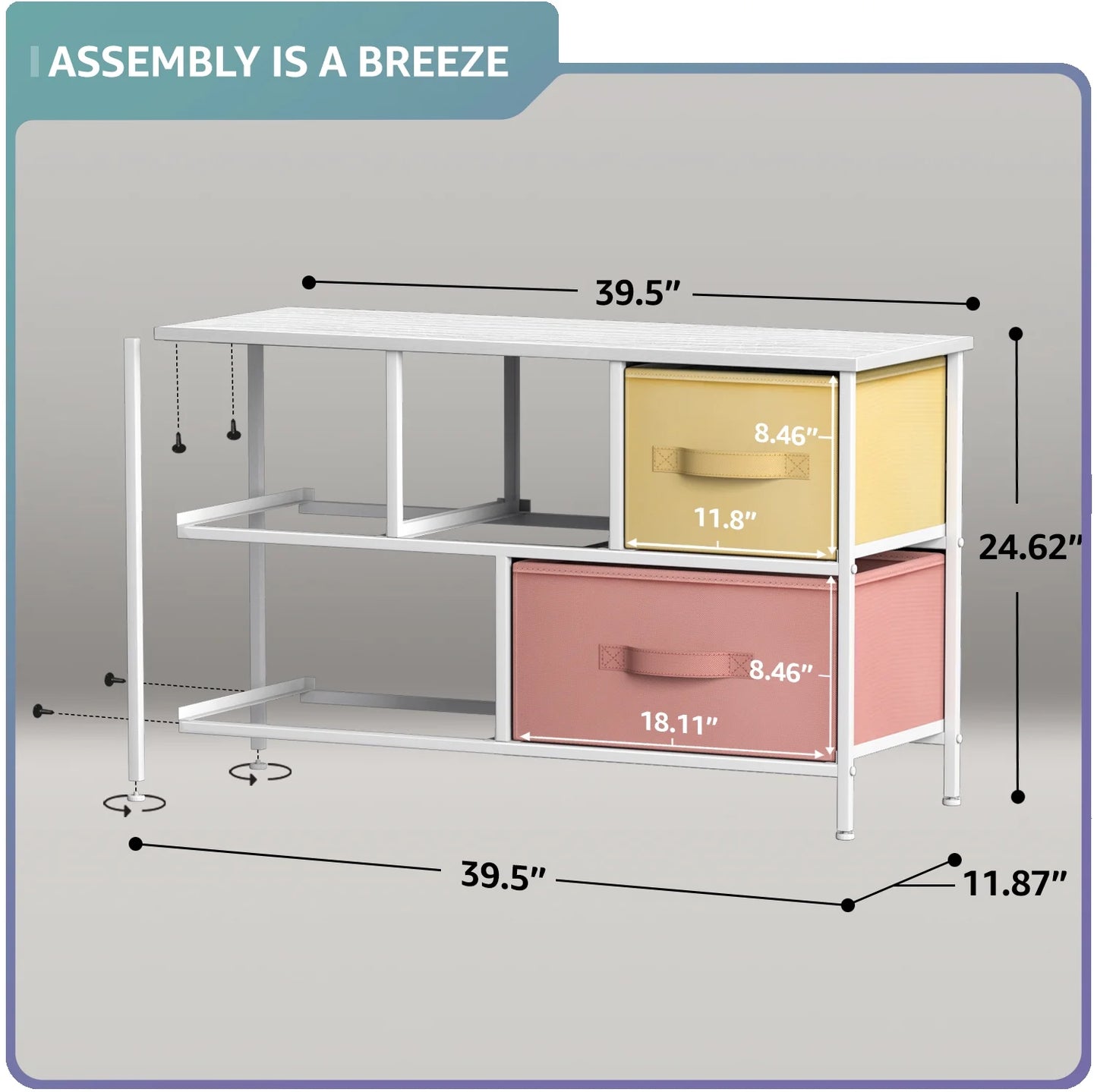 - Cube Pastel Storage Dresser