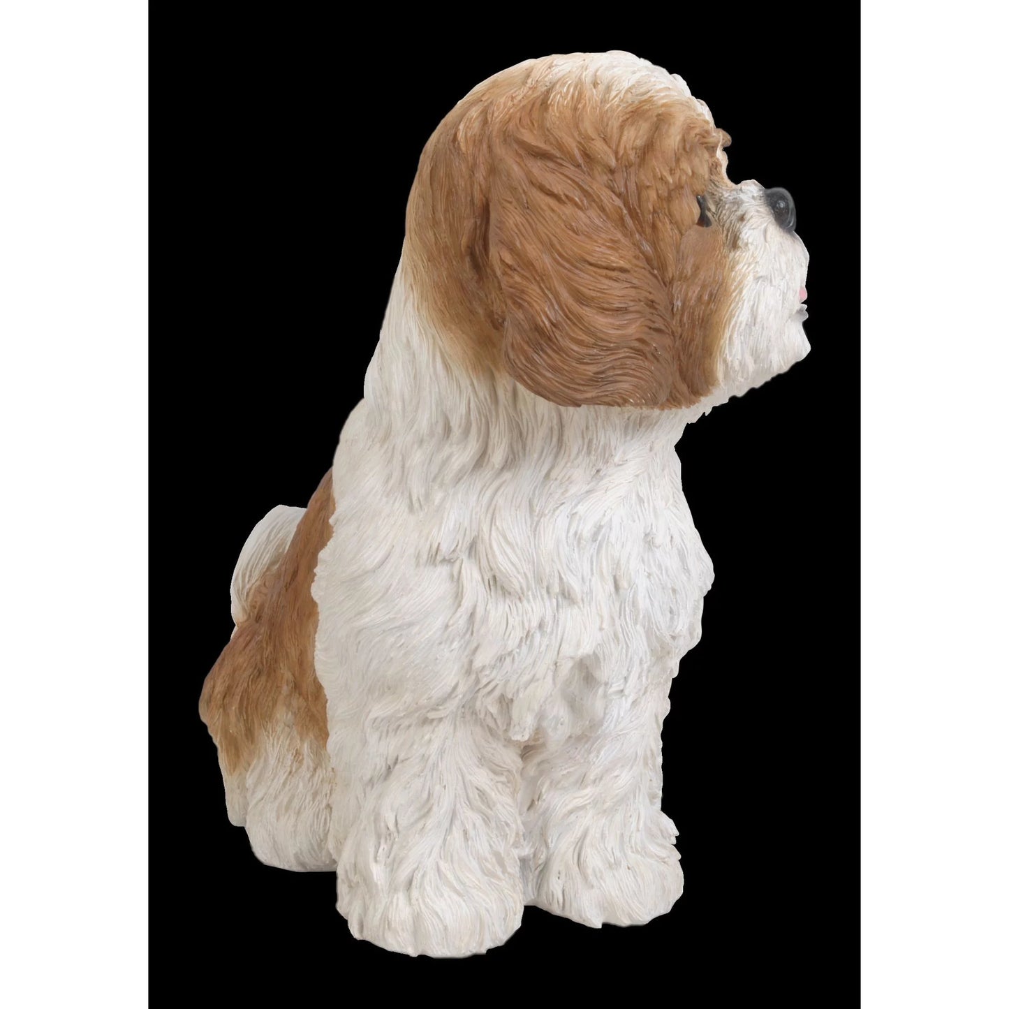 11" Hi-Line Outdoor Gifts Shih Garden Tzu Statue Sitting Puppy