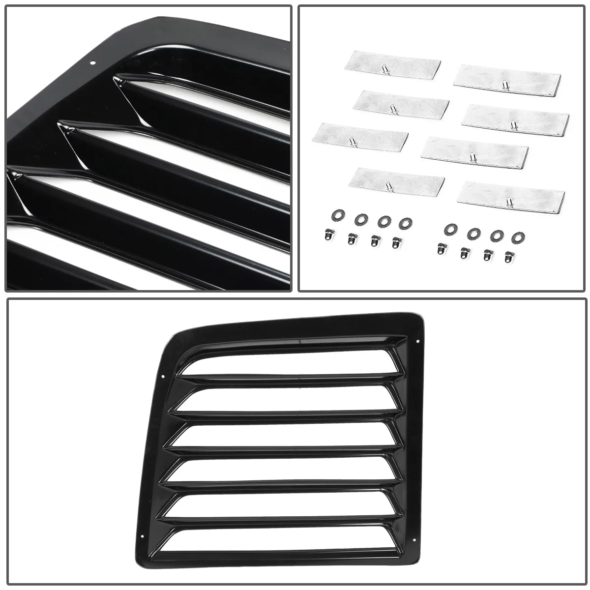 13 03 Shade 02 01 08 Express WINL-004 1500 12 11 2Pcs 1997 2500 Sun Savana 07 16 04 15 06 For 2017 Cover Scoop 10 Rear Motoring Van Window 05 14 to 3500 09 Chevy GMC DNA Louvers