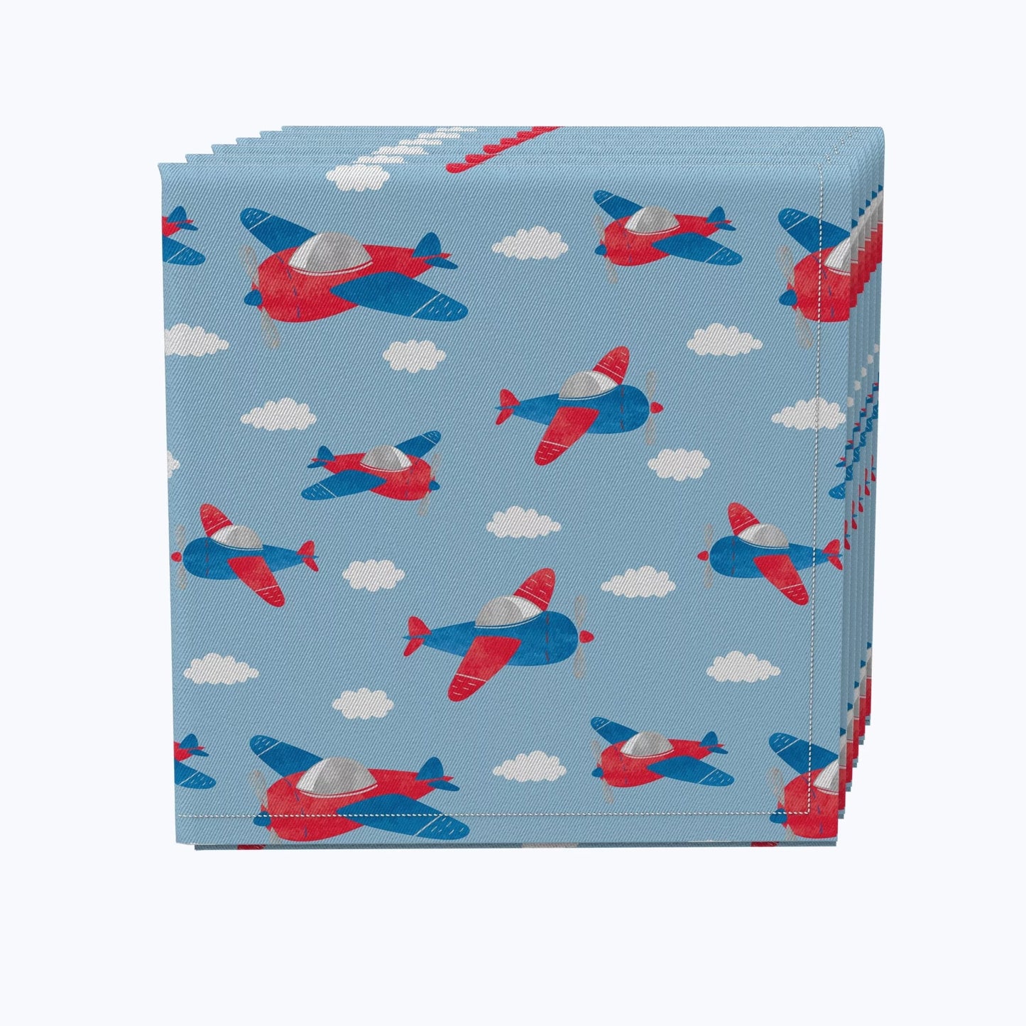 20 Inc. Cotton, Products, Napkin Set the 100% - x Fabric Clouds 4, Textile 20x20", of Up 20 in