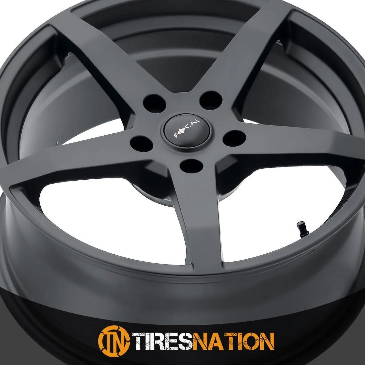 17" Black/Machined 17x8 Focal +35mm Inch Wheel F-55 455U Rim 5x120